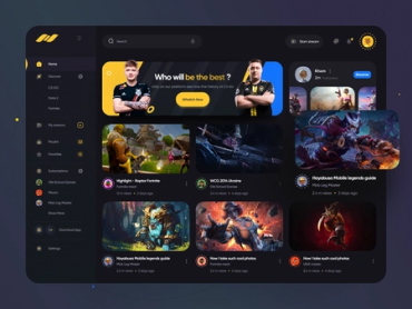 Gaming streaming portal - проекты созданые автором сайта.
